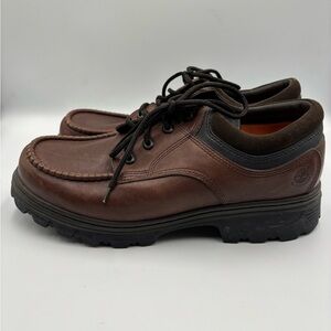 Timberland Men's Size 10W Low Lace-Up Gore-Tex Chukka Waterproof Boot Brown **